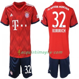 Divisa di Calcio Bayern Monaco Joshua Kimmich 32 Bambino Prima 2018/2019